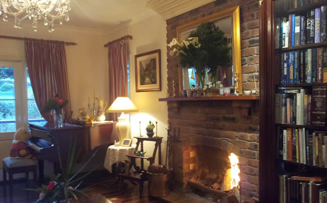 Enjoy the fire while in your Mt Tamborine accommodation at Amore BandB