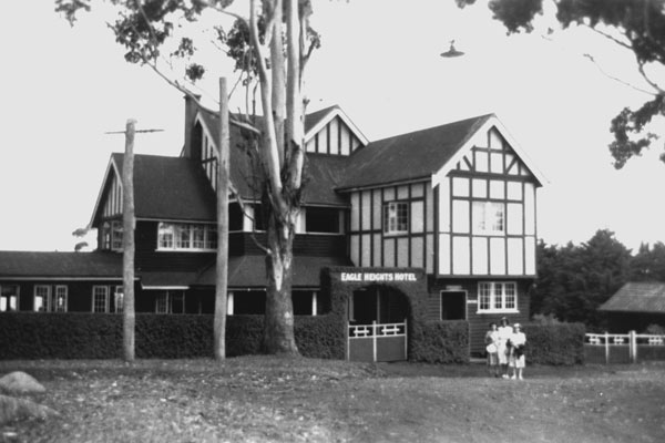 Photo of the historic Eagle Heights Hotel which was once attended by two members of The Beatles. This building was destroyed by fire in the mid 1960s